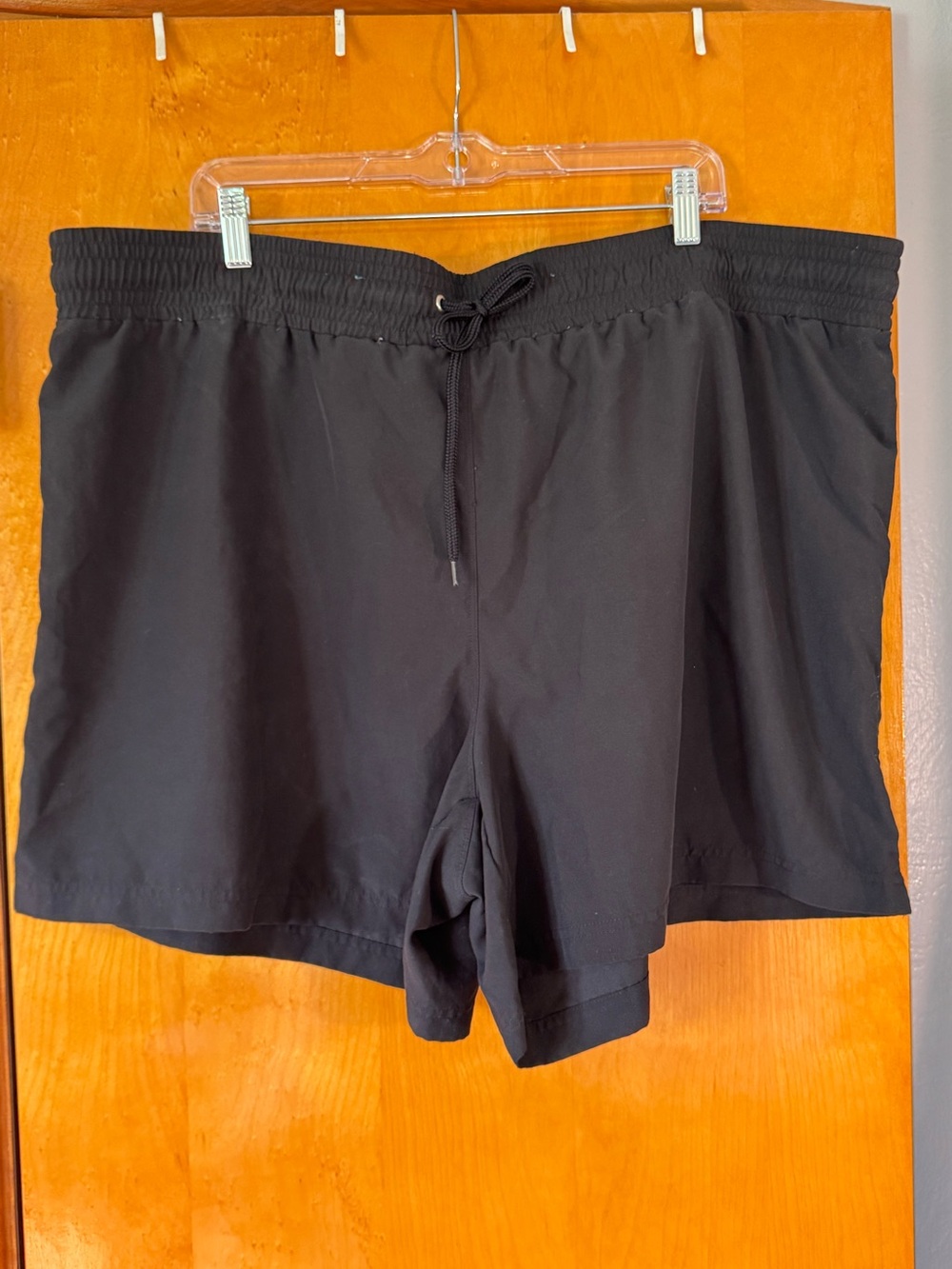 Women’s Black Merona Swim Shorts with Drawstring